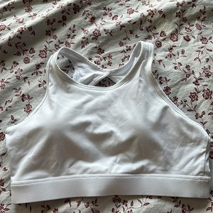 White Sports Bra